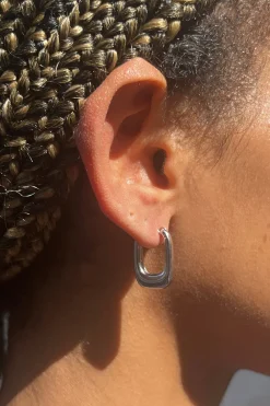 Hot Rectangle Hoop Earrings Jewelry