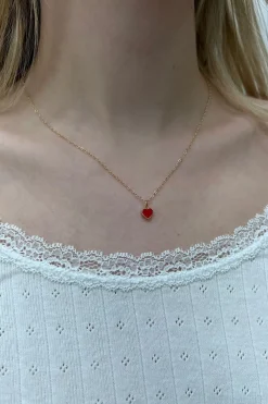 Discount Red Heart Necklace Jewelry