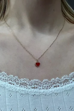 Discount Red Heart Necklace Jewelry