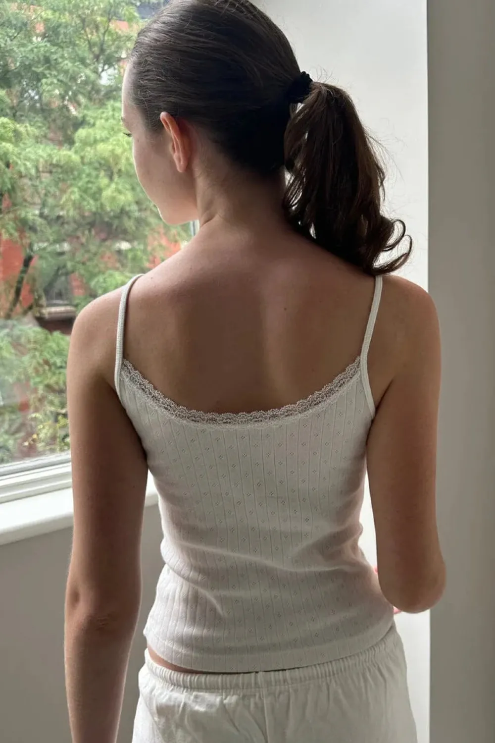 Skylar Pointelle Lace Tank Tubes & Tanks|Whites