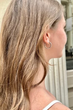 New Stainless Steel Hoop Earrings Stainless Steel|Jewelry