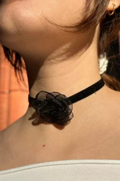 Online Velvet Rose Choker Jewelry