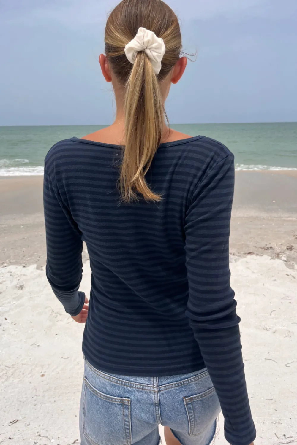 Outlet Zelly Striped Top Stripes|Long Sleeves
